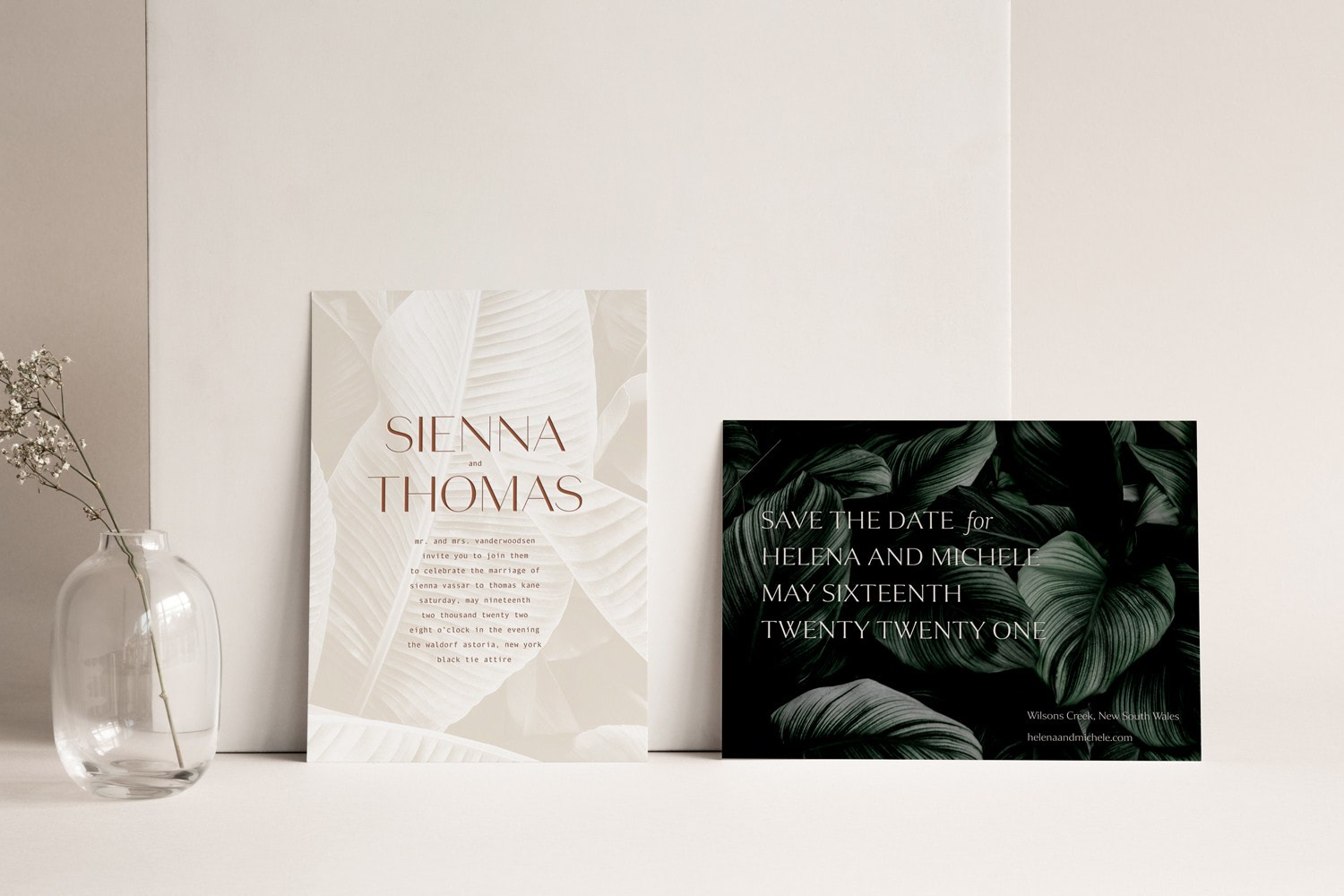 tropical wedding invitation ideas